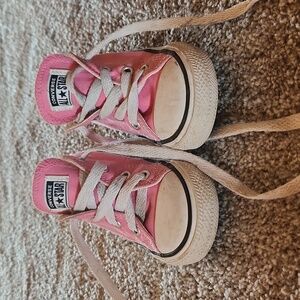 Converse All Star Pink Sneakers 7C toddler